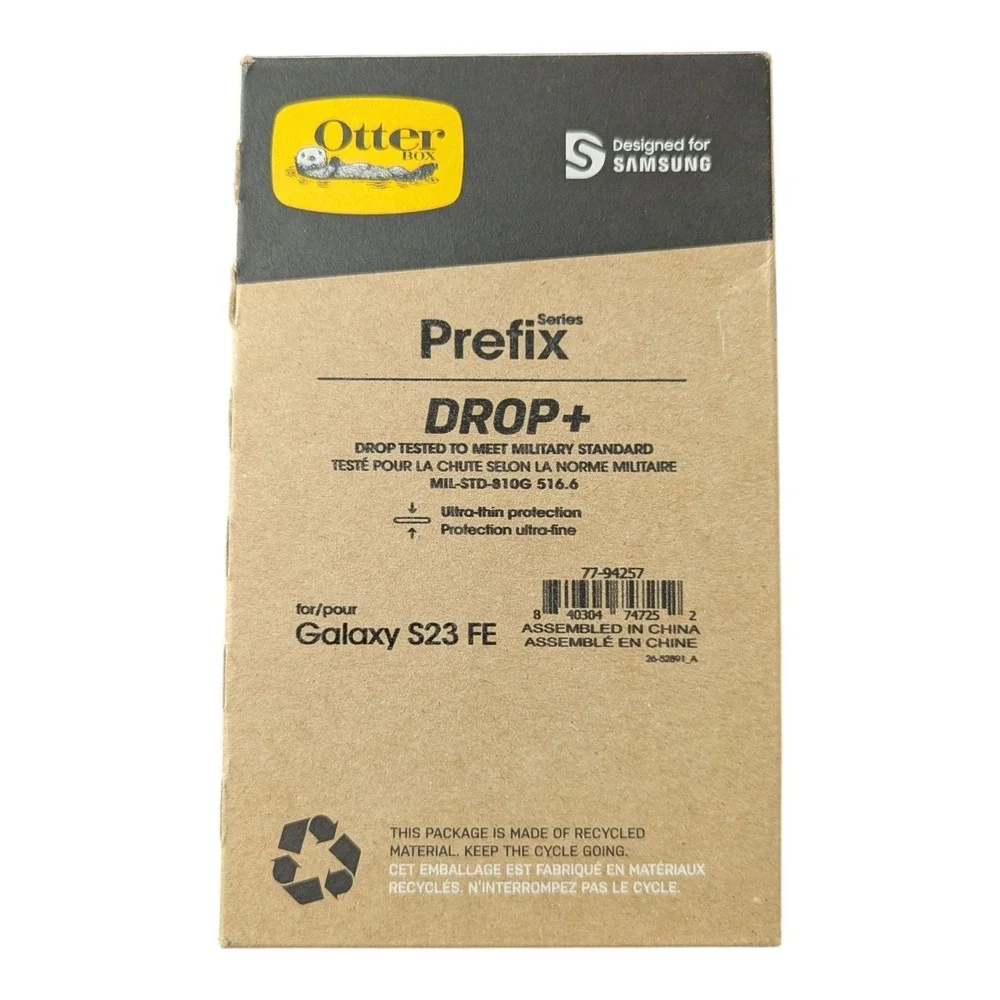 V6. Otter‎ Box Prefix Series For Samsung Galaxy S23 FE - Black